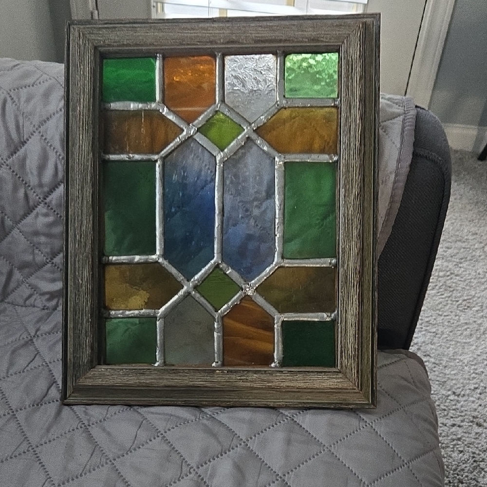 Colorful Stained Glass Window Panel - Picture 6 of 6